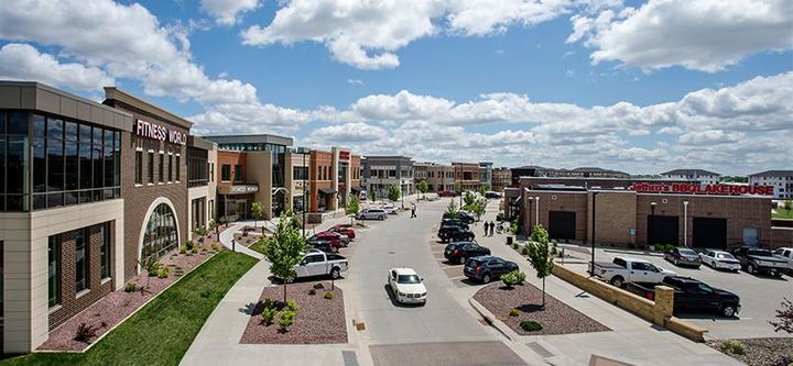 A view of The District at Prairie Trail in Ankeny, Iowa